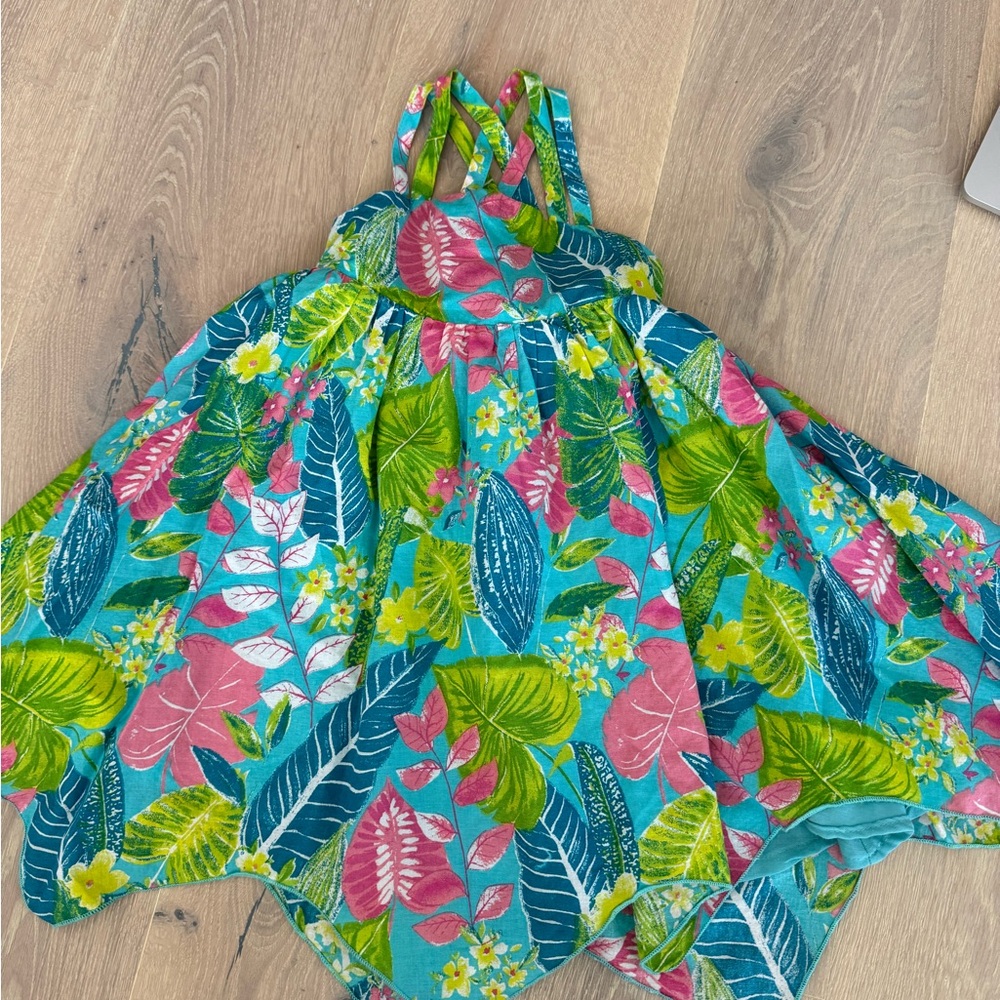 Tropical Floral Halter Dress
